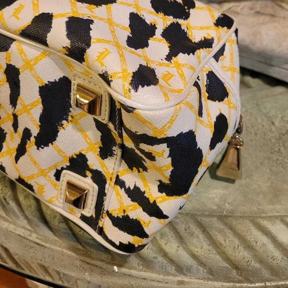 L.A.M.B. by Gwen Stefani White Leopard Handbag #397 - Picture 12 of 17